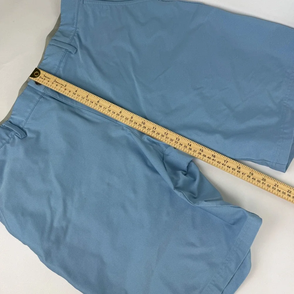Adidas Golf Shorts Mens 40 Blue Performance Stretch‎ Flat Front Activewear